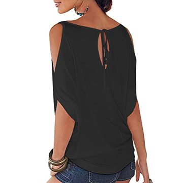 Summer Tops for Women 2025 Trendy Navy Blue V Neck
