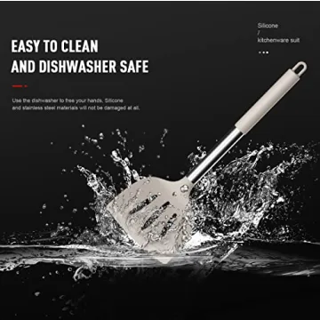 Heat Resistant Silicone Kitchen Utensil Set Dishwasher Safe