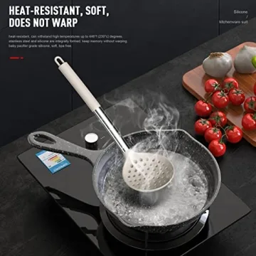 Heat Resistant Silicone Kitchen Utensil Set Dishwasher Safe