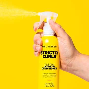 Marc Anthony Leave-In Conditioner, Strictly Curls - Shea Butter, Vitamin E & Avocado Oil Softens & Defines Coarse Curls - Sulfate-Free Anti-Frizz Styling Product For Curly, & Wavy Hair
