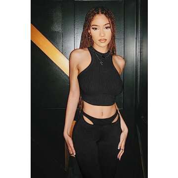 Stylish Casual Workout Sets for Women - Ribbed Tank & Leggings