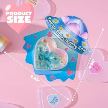 JOYIN 30 PCS Galaxy Slime Hearts for Valentine's Day Fun