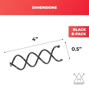 Hawwwy Bobby Pins - 8 Pack - Light Brown - Effortless Hair Styling Tools