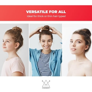 Hawwwy Bobby Pins - 8 Pack - Light Brown - Effortless Hair Styling Tools