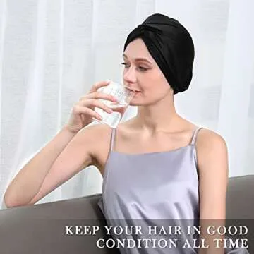 DAISYSILK Silk Hair Bonnet for Sleeping - Luxury Hair Care