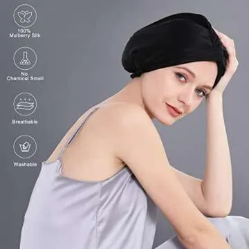 DAISYSILK Silk Hair Bonnet for Sleeping - Luxury Hair Care
