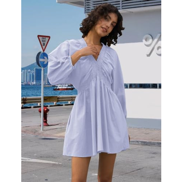 Tiko Miko V Neck Tunic Dress for Women – Stylish & Flowy