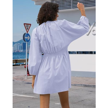 Tiko Miko V Neck Tunic Dress for Women – Stylish & Flowy