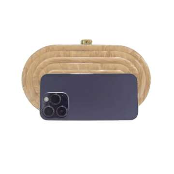 GSYPS Acrylic Clutch Purse Marbled Evening Handags Elegant Shoulder Bag for Wedding Cocktail Party Prom C-Champagne