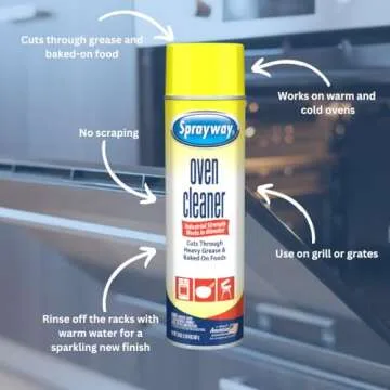 Sprayway, 20 Fl Oz Heavy-Duty Oven & Grill Cleaner, Removes Oil & Grease, 20 Oz, 1.25 Pound (Pack of 1)