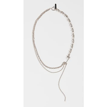 Justine Clenquet Kim Necklace - Layered Silver Style