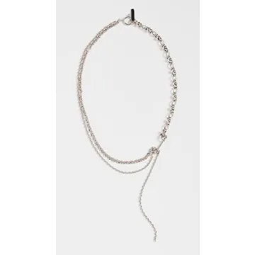 Justine Clenquet Kim Necklace - Layered Silver Style