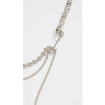 Justine Clenquet Kim Necklace - Layered Silver Style