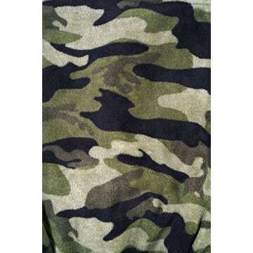 PRINCE OF SLEEP Fleece Robe Robes for Boys 75508-CAMOGRN-10-12