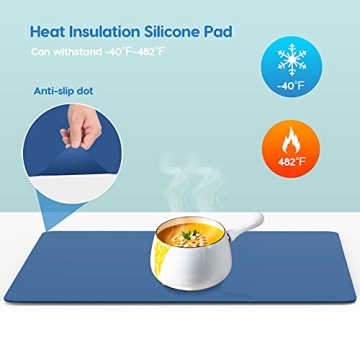 AECHY Extra Large Silicone Kitchen Counter Mat 36x24