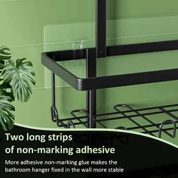 AHNR Shower Caddy - Stylish Bathroom Organizer with Hooks