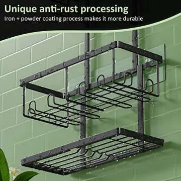 AHNR Shower Caddy - Stylish Bathroom Organizer with Hooks