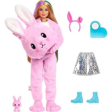 Barbie Cutie Reveal Doll with Bunny Costume & 10 Surprises