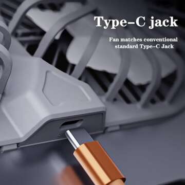 Eiyikof Adjustable Laptop Stand Laptop Cooling Pad with Fan USB Hub Compatible with 10 to 15 Inches Notebook Computer, Ergonomic Computer Riser for Desk, Aluminum Alloy Laptop Radiator-Silver