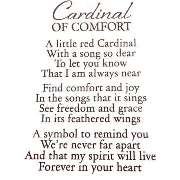 Cardinal of Comfort Visitor from Heaven Sympathy Gift Set Cardinal Memorial Gifts Bereavement Gifts Remembrance Gift for Loss of Father, Mom, Sister - Red Bird Crystal Window Décor