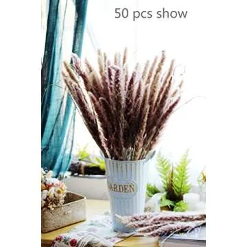 DongArts Natural Pampas Grass 60 Pcs 23" Tall Decor