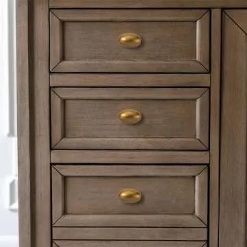 Khtumeware Antique Brass Cabinet Knobs 10 Pack