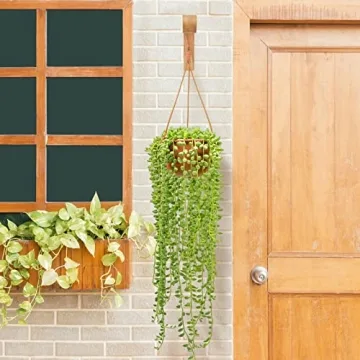FGSEAOR Wooden Plant Hangers - Stylish & Durable Indoor/Outdoor Hooks