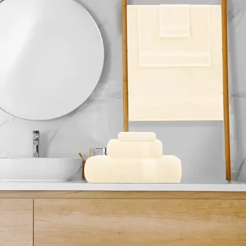 GLAMBURG Ultra Soft 8-Piece Towel Set for Everyday Comfort