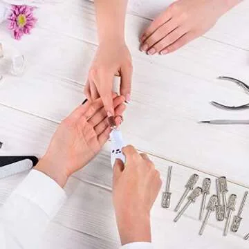 Blulu Nail Drill Bits - 20 Replaceable Sanding Heads