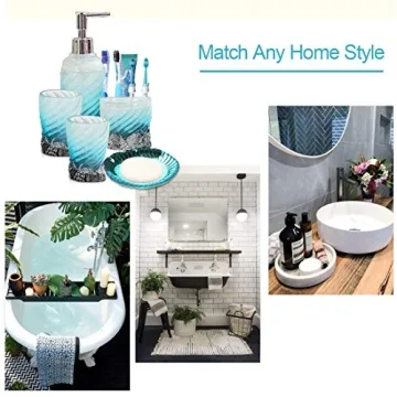 Hotsan Bathroom Accessory Set - Durable 5 PCS Bath Ensemble
