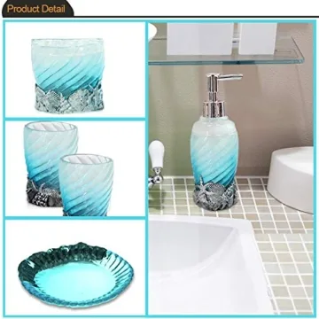 Hotsan Bathroom Accessory Set - Durable 5 PCS Bath Ensemble