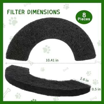 QUEARN Activated Carbon Filters for Litter Robot 4 - 8 Pack