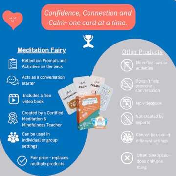 Meditation Fairy Kids Affirmation Cards for Mindfulness