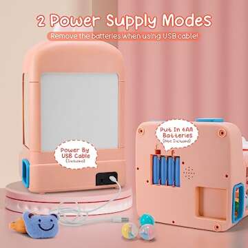 Bunny Claw Machine for Kids Toys for Girls with Mini Plush Toys Adjustable Sounds and Music Handheld Games Party Birthday Easter Toys Gifts for Girls