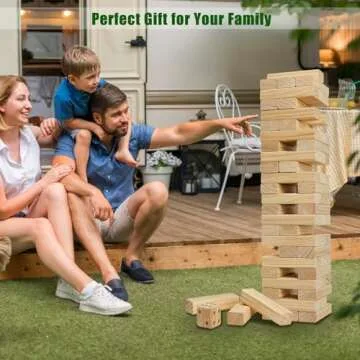 Olsa Giant Tumble Tower 57PCS Stacking Yard Game