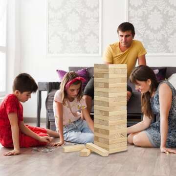 Olsa Giant Tumble Tower 57PCS Stacking Yard Game