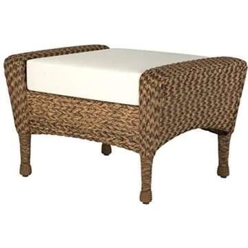 W Unlimited Rustic Collection Outdoor Furniture Light Brown Rattan Wicker Garden Patio Furniture Bis...