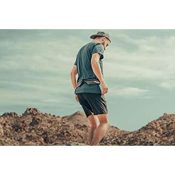 SPIbelt Dual Pocket Pro Running Belt for Adults, Expandable Pockets, Adjustable Waist, No Bounce, An...