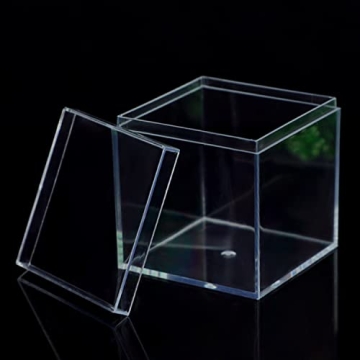 20 Pcs Clear Plastic Square Cube Box Set for Gifts