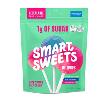 SmartSweets Lollipops: Low Sugar, Gluten-Free, Plant-Based Candy