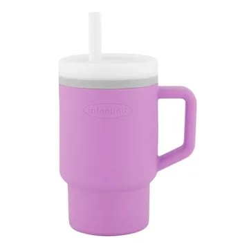 Infantino My 1st Tumbler – Adorable Miniature Tumbler with Leak-Resistant Straw and Toddler-Friend...