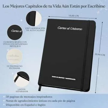 Letters to the Universe™ 115 Page Daily Gratitude Journal for Women & Men, Ten Minutes A Day, Grat...