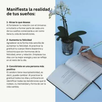 Letters to the Universe™ 115 Page Daily Gratitude Journal for Women & Men, Ten Minutes A Day, Gratitude and Manifestation Journal, Simple Guided Journal for Wellness, Thoughtful Spiritual Gift - Spanish Version