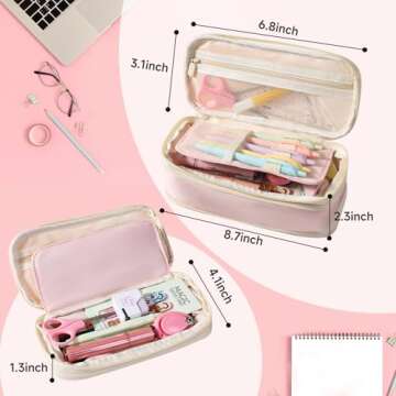 Stylish Preppy Pencil Case for Kids Age 8-10