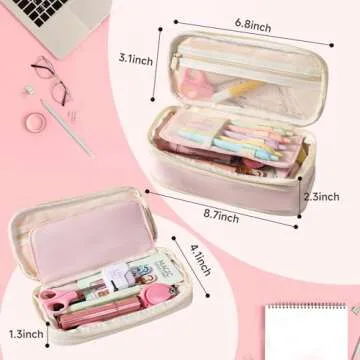 Stylish Preppy Pencil Case for Kids Age 8-10