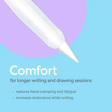 Paperlike's Pencil Grips for Apple Pencil 1st & 2nd Generation, USB-C & Pro - Set of 2 - Comfort & P...