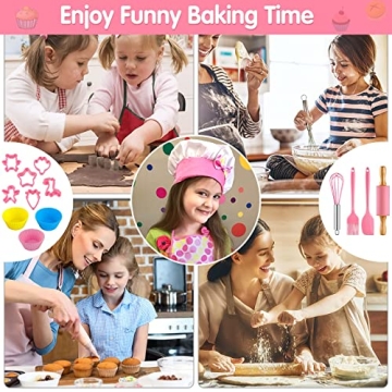 INNOCHEER Kids Baking Set 54PCS for Junior Chefs