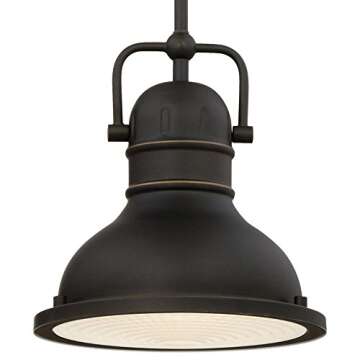 Westinghouse 63082A Boswell Pendant, Mini, Oil Rubbed Bronze w/Highlights