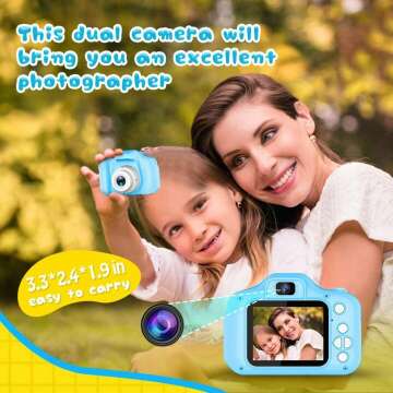 Seckton Kids Selfie Camera for Age 3-9 with SD Card