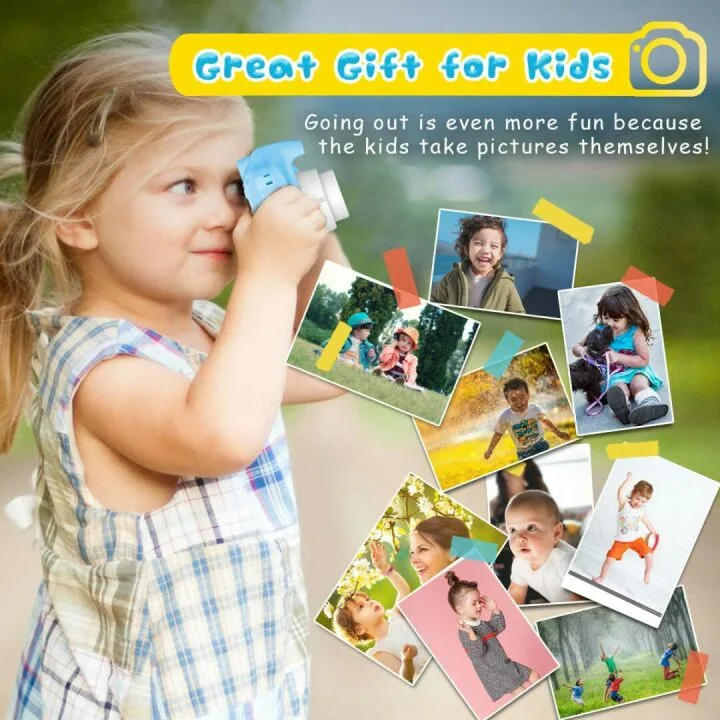 Seckton Kids Selfie Camera for Age 3-9 with SD Card
